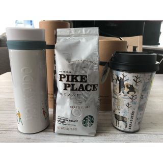 スターバックスコーヒー(Starbucks Coffee)のスターバックス　ステンレスボトル　タンブラー　北海道　コーヒー豆セット(タンブラー)