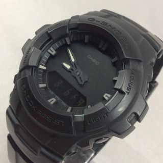 カシオ(CASIO)のCASIO G-SHOCK ジーショック 黒デジアナ腕時計 G−100BB(腕時計(デジタル))