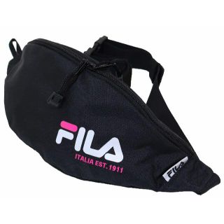 フィラ(FILA)のFILA フィラ ボディーバッグ ウエストバッグ 撥水生地★ブラックピンク新品(ボディバッグ/ウエストポーチ)