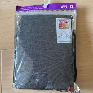 ユニクロ(UNIQLO)の【新品】 MEN ヒートテック　タートルネック(長袖)ダークグレー(Tシャツ/カットソー(七分/長袖))