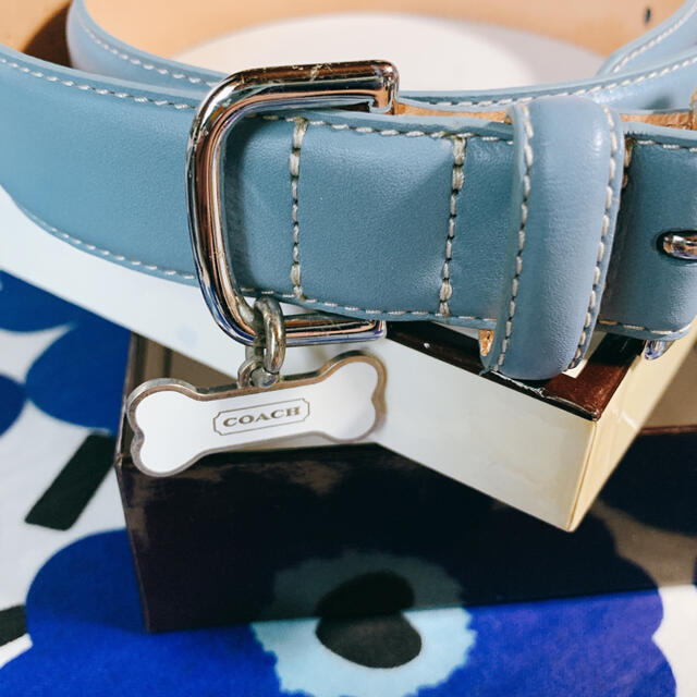 ゆたか様専用 COACH 犬用 首輪 未使用品 XL 大型犬用 本革 人気の