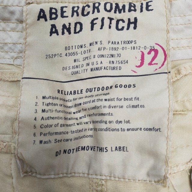 Abercrombie&Fitch(アバクロンビーアンドフィッチ)のAbercrombie アバクロ カーゴパンツ S メンズのパンツ(ワークパンツ/カーゴパンツ)の商品写真