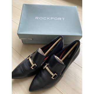 ロックポート(ROCKPORT)の値下　美品　ロックポート　靴　パンプス　ヒール　ブラック　(ハイヒール/パンプス)