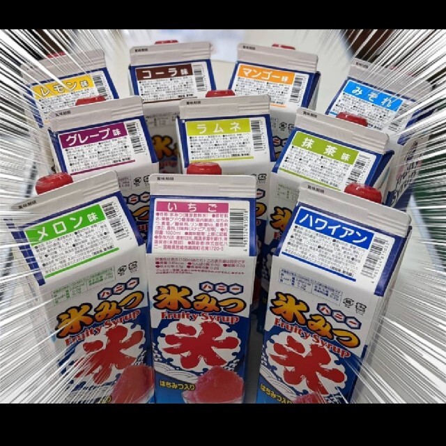 氷みつ かき氷シロップ トロピカルジュース ハニー 業務用 お家屋台 おうち縁日 食品/飲料/酒の食品(菓子/デザート)の商品写真