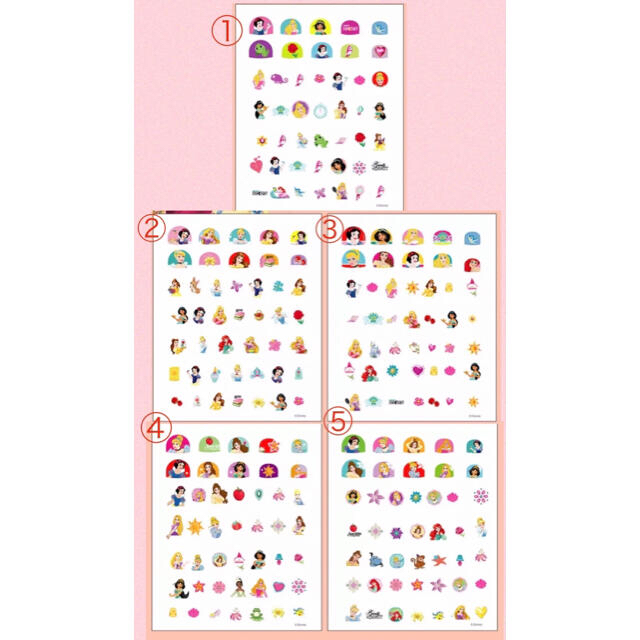 ディズニープリンセス☆ネイルシール コスメ/美容のネイル(ネイル用品)の商品写真