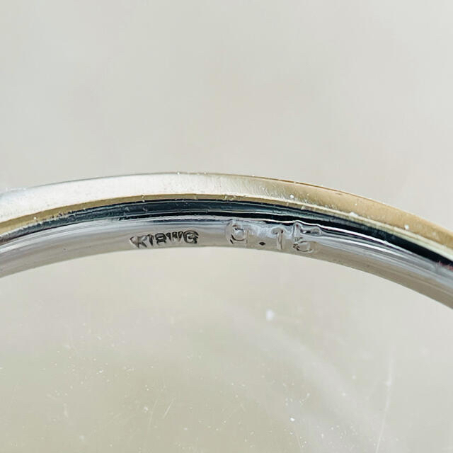yr様専用です。ホワイトゴールド製　ダイヤハーフエタニティリング レディースのアクセサリー(リング(指輪))の商品写真