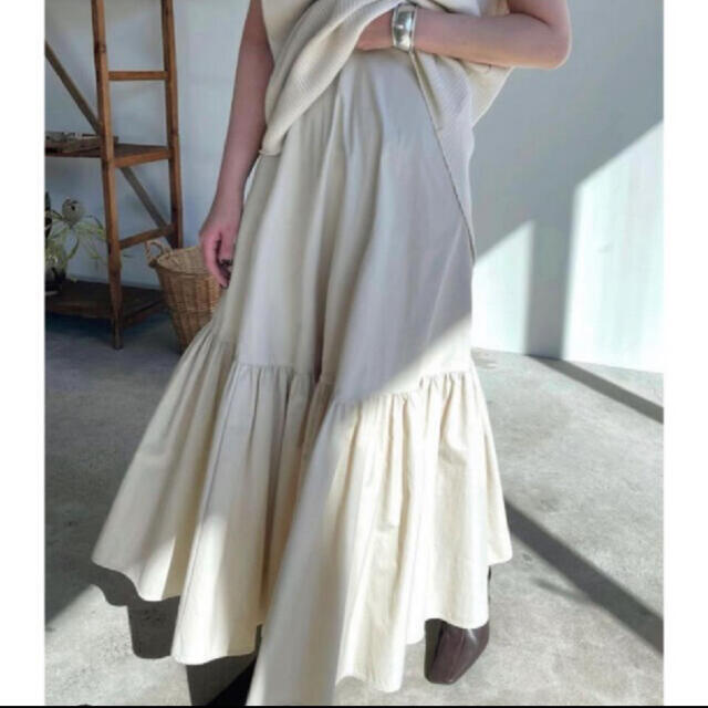 レディースCLANE クラネ VOLUME TIERED MAXI SKIRT