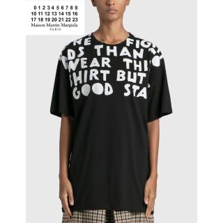 マルタンマルジェラ(Maison Martin Margiela)のMAISON MARGIELA スローガン プリント Tシャツ(Tシャツ(半袖/袖なし))