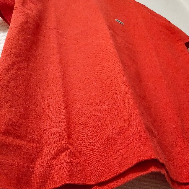 LACOSTE(ラコステ)のLACOSTE オレンジ 半袖Tシャツ カットソー メンズ size2 レッド メンズのトップス(Tシャツ/カットソー(半袖/袖なし))の商品写真
