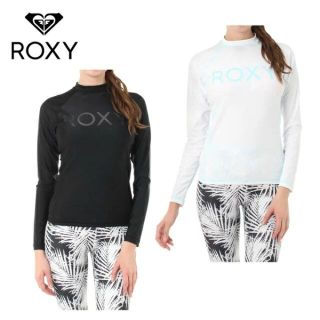 ロキシー(Roxy)のROXY ロキシー UVカットラッシュガード ブラック(水着)