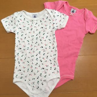 プチバトー(PETIT BATEAU)のプチバトーロンパース12m74cm(ロンパース)