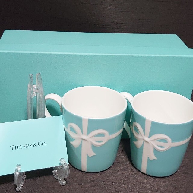 ティファニー TIFFANY&Co ブルー リボン ボックス マグカップ 