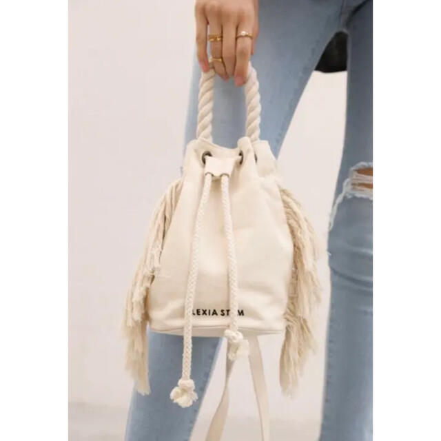 ALEXIASTAM Side Fringe Draw String Bag - ショルダーバッグ