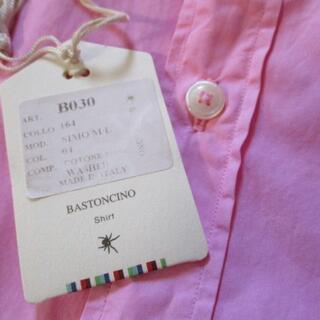 新品 バストンチーノ（BASTONCINO）ピンク 長袖シャツ 40 イタリア製