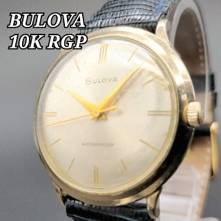 ブローバ(Bulova)のPikachu1906様専用 ブローバ★ メンズ 手巻き 10金メッキ(腕時計(アナログ))