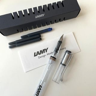 ラミー(LAMY)のLAMY ラミー万年筆　スケルトン　透明　インク付(ペン/マーカー)