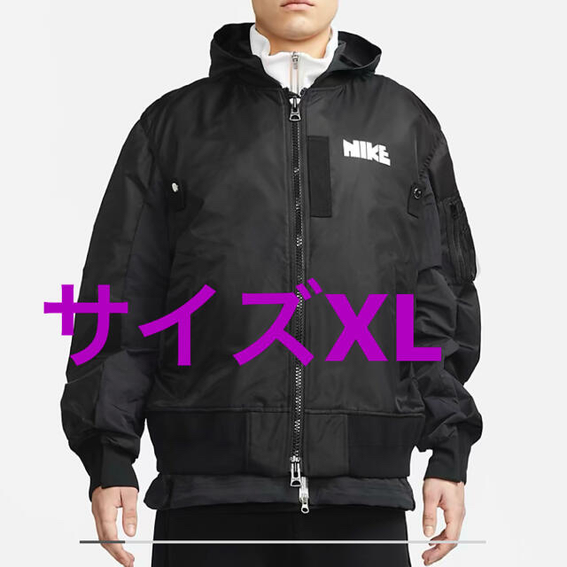 sacai(サカイ)のsacai Nike Men's Jacket "Black" メンズのジャケット/アウター(ダウンジャケット)の商品写真