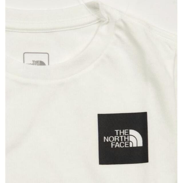 THE NORTH FACE(ザノースフェイス)の【新品】THE NORTH FACE キッズTシャツ　白　130㎝ 残り1枚 キッズ/ベビー/マタニティのキッズ服男の子用(90cm~)(Tシャツ/カットソー)の商品写真