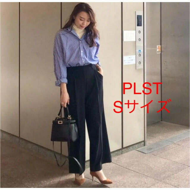 PLST(プラステ)の未使用＊雑誌掲載 PLST *美シルエット*ハイパワーダブルクロスワイドパンツ レディースのパンツ(カジュアルパンツ)の商品写真