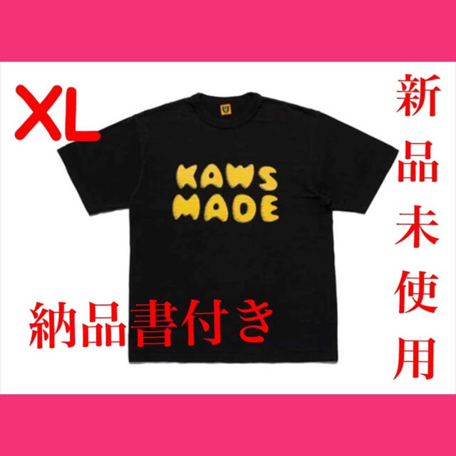 メンズ新品未使用　HUMAN MADE KAWS t-shirt #3 Black