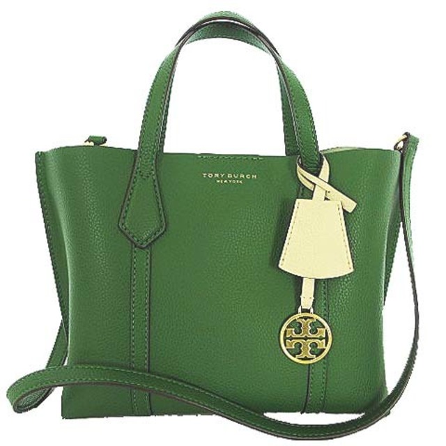 Tory Burch(トリーバーチ)のトリーバーチ 2WAY トート バッグ ショルダー ハンド レザー ロゴ金具 緑 レディースのバッグ(ハンドバッグ)の商品写真