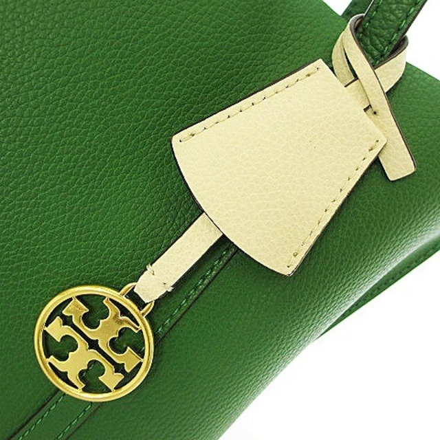 Tory Burch(トリーバーチ)のトリーバーチ 2WAY トート バッグ ショルダー ハンド レザー ロゴ金具 緑 レディースのバッグ(ハンドバッグ)の商品写真