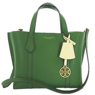 トリーバーチ(Tory Burch)のトリーバーチ 2WAY トート バッグ ショルダー ハンド レザー ロゴ金具 緑(ハンドバッグ)