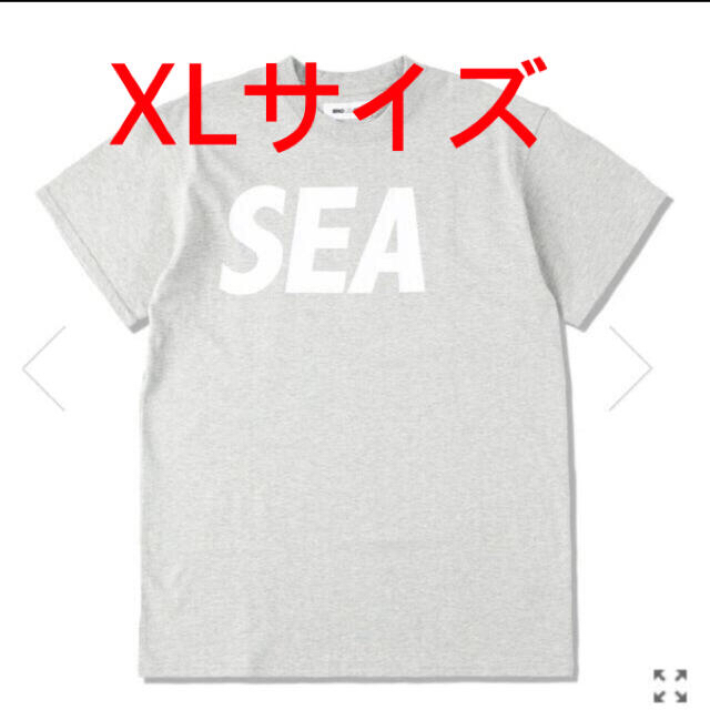 SEA(シー)のXL WIND AND SEA S/S T-SHIRT H.GRAY-WHITE メンズのトップス(Tシャツ/カットソー(半袖/袖なし))の商品写真