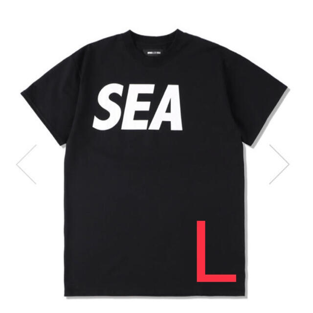 WIND AND SEA ロゴTシャツ BLACK Lサイズ