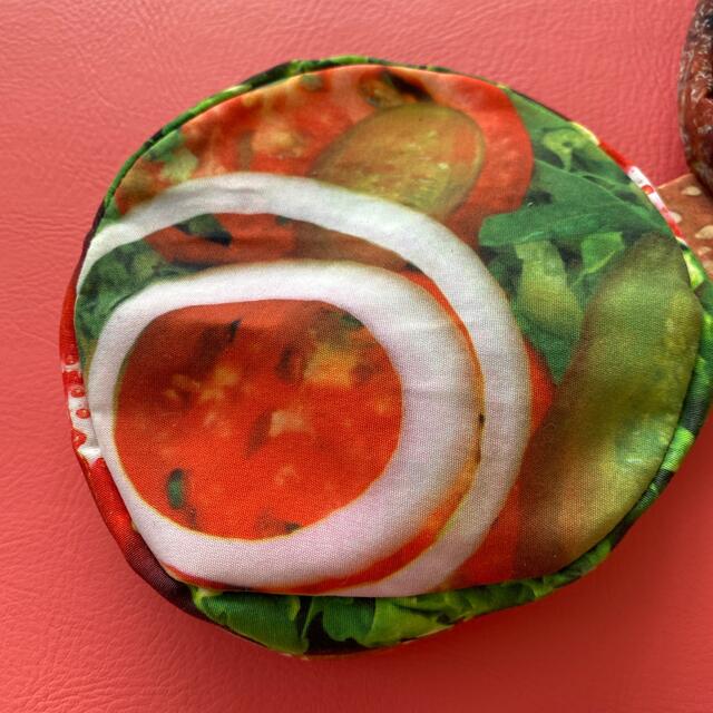 ハンバーガー型　ミニポーチ レディースのファッション小物(ポーチ)の商品写真