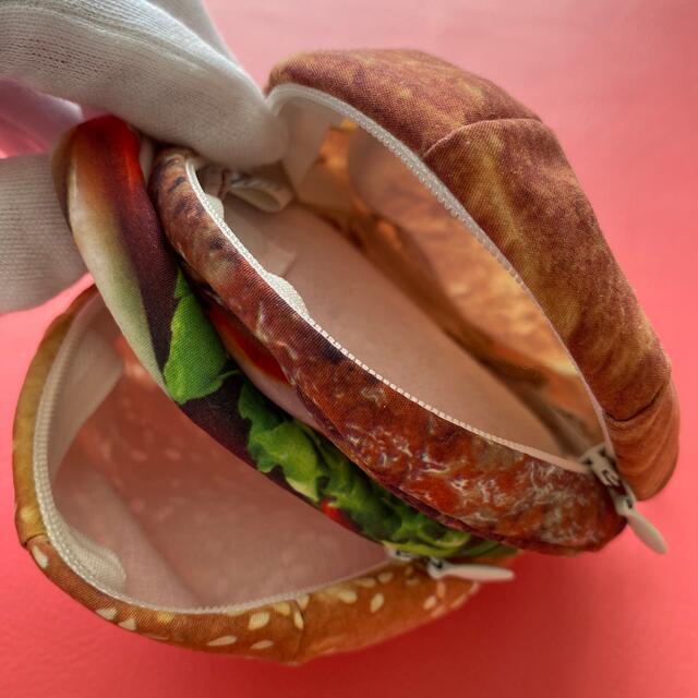 ハンバーガー型　ミニポーチ レディースのファッション小物(ポーチ)の商品写真