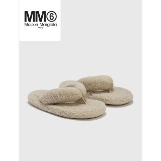 エムエムシックス(MM6)のMM6 MAISON MARGIELA フェイク シアーリング トング スリッパ(サンダル)