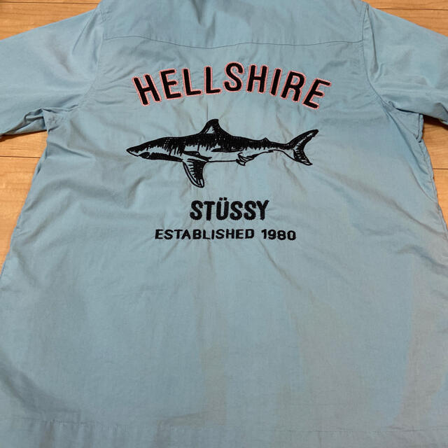 ステューシー stussy シャツ 半袖シャツ ブルー 青 サメ シャーク