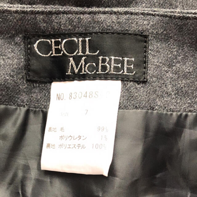 CECIL McBEE(セシルマクビー)の★セシルマクビー★シンプルウールスカート レディースのスカート(ミニスカート)の商品写真