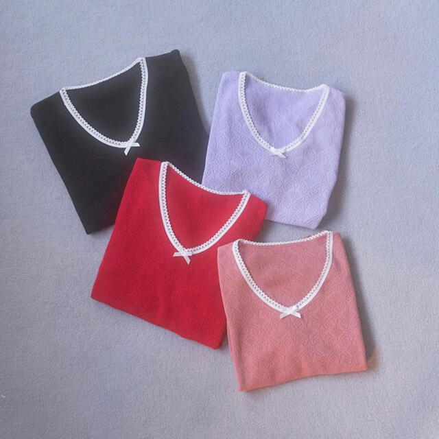 treat ürself vintage ribbon knit tops