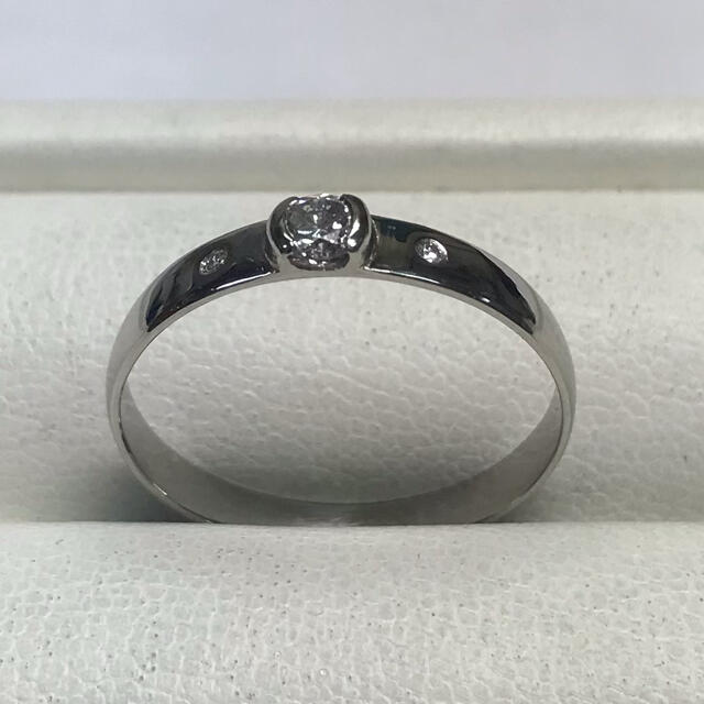 ★大きな23号★プラチナPt900/ダイヤモンド・デザインリング★0.23ct★ レディースのアクセサリー(リング(指輪))の商品写真