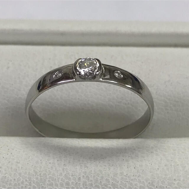 ★大きな23号★プラチナPt900/ダイヤモンド・デザインリング★0.23ct★ レディースのアクセサリー(リング(指輪))の商品写真