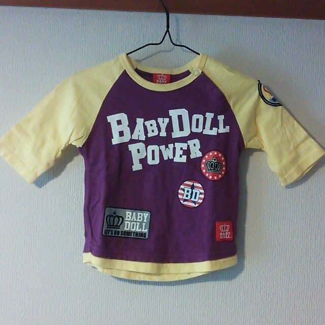 BABYDOLL(ベビードール)の七分袖Tシャツ　90cm キッズ/ベビー/マタニティのキッズ服男の子用(90cm~)(その他)の商品写真