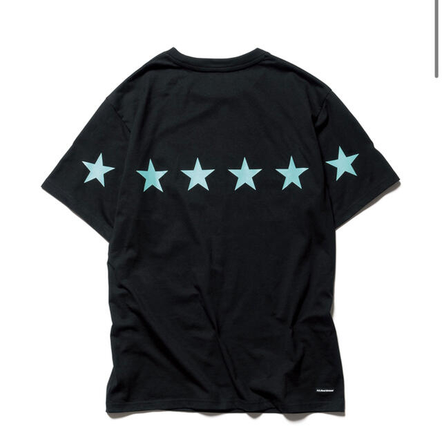 F.C.R.B.(エフシーアールビー)のFCRB 21aw 46STARS TEE ブラック XL tシャツ メンズのトップス(Tシャツ/カットソー(半袖/袖なし))の商品写真