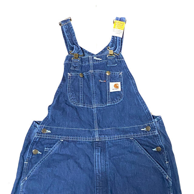 サロペット/オーバーオール新品 Carhartt カーハート アメリカ企画  デニムオーバーオール W38