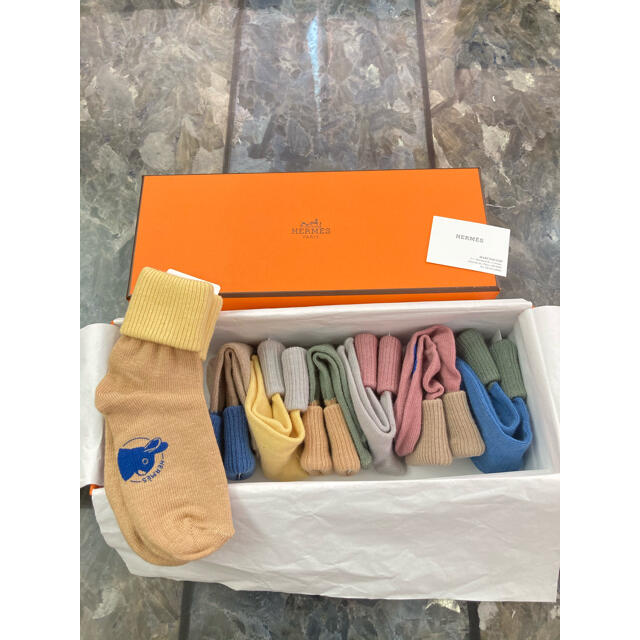 HERMES PARIS ベビー 靴下 7点set エルメス