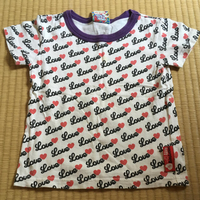 LOVE REVOLUTION(ラブレボリューション)のラブレボ　ロゴ　Tシャツ 110 キッズ/ベビー/マタニティのキッズ服女の子用(90cm~)(Tシャツ/カットソー)の商品写真