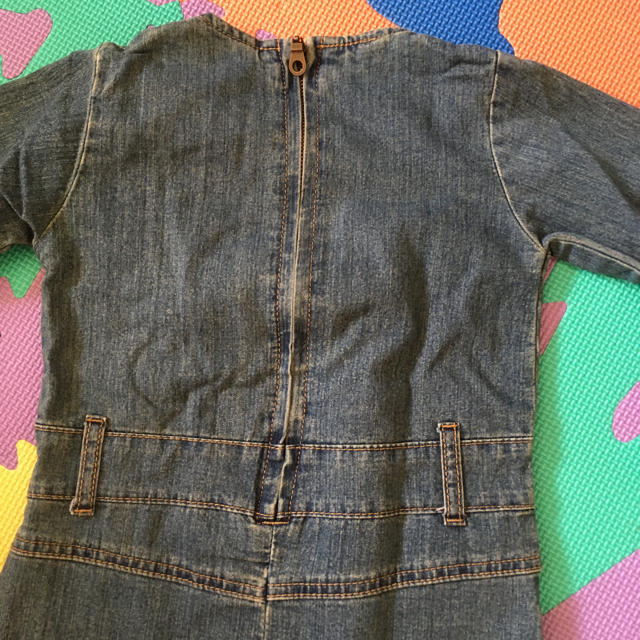 デニムワンピ レース キッズ/ベビー/マタニティのキッズ服女の子用(90cm~)(ワンピース)の商品写真