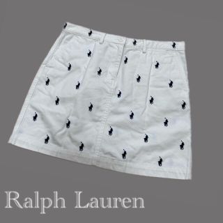 ラルフローレン(Ralph Lauren)のラルフローレンスポーツ ミニスカート 白(ミニスカート)