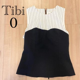 ダイアンフォンファステンバーグ(DIANE von FURSTENBERG)の出品ラスト❤️ TIBI トップス ノースリーブ  ペプラム(カットソー(半袖/袖なし))