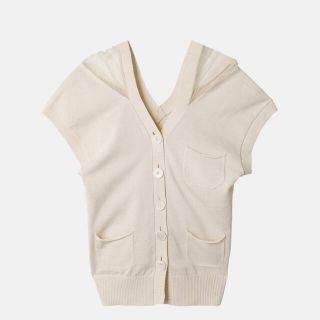 ルシェルブルー IRENE 2021SS Tulle Vest ブラック 36