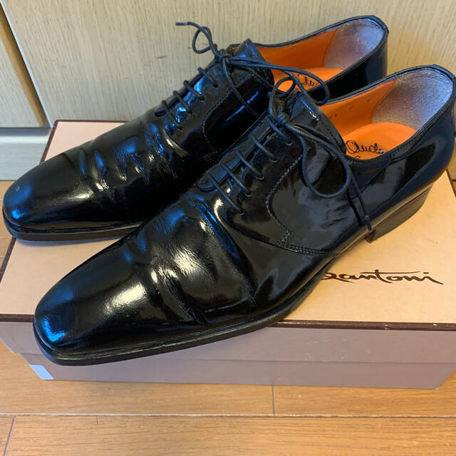 Santoni - 正規 SANTONI サントーニ パテントレザー ドレスシューズの Santoni - 正規 SANTONI サントーニ パテントレザー ドレスシューズの