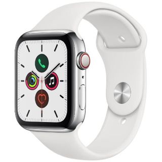 アップルウォッチ(Apple Watch)のApple Watch Series 5 44mm ホワイト MWWF2J/A(腕時計(デジタル))