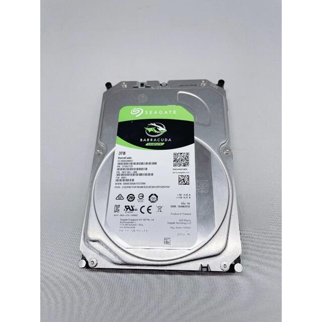 [901] Seagate 3TB HDD ST3000DM007 3.5インチ スマホ/家電/カメラのPC/タブレット(PCパーツ)の商品写真