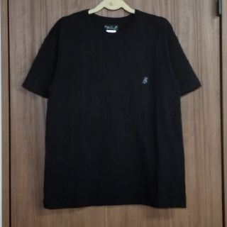 アニエスベー(agnes b.)の【アニエスベー.】オム０/XS/レザールモチーフTシャツ/ブラック/used(Tシャツ/カットソー(半袖/袖なし))